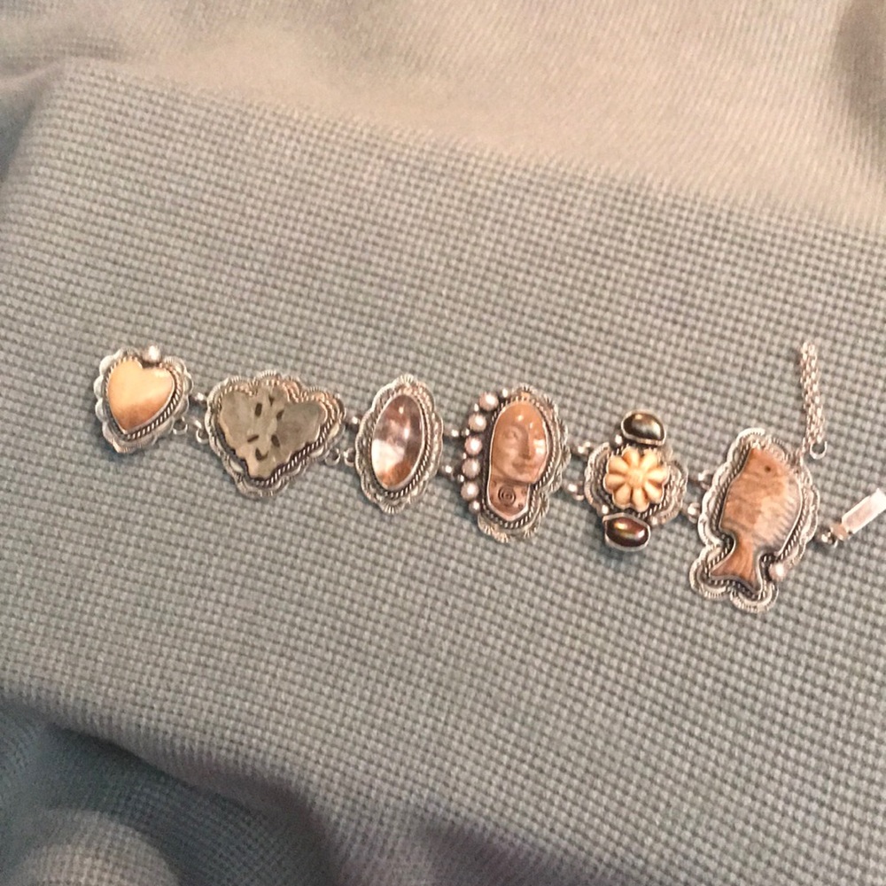 Unique Joan Slifka stationed bracelet.